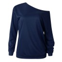 Off-shoulder tröja för kvinnor 9