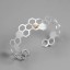 Offenes Damenarmband Biene und Wabe 1