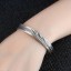 Offenes Damenarmband Feder 2