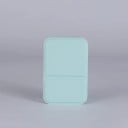 Oglindă cosmetică pliabilă 10,8 × 7 cm din piele PU oglindă compactă pentru machiaj oglindă de masă oglindă mică portabilă de călătorie oglindă 4