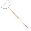 Oglindă pentru extensia genelor 14 x 5 x 2,5 cm Formă lunară măritoare Oțel inoxidabil Oglindă de machiaj antiderapantă cu folie Instrument 7