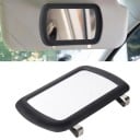 Oglindă pentru parasolar auto 16,7 x 11 cm Oglindă interioară suplimentară rectangulară cu cârlige metalice pentru instalare ușoară 1