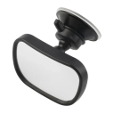 Oglindă retrovizoare auto pentru copii 8,8x5,8 cm, rotativă la 360°, mini oglindă de siguranță cu clemă și ventuză, oglindă de observare 3