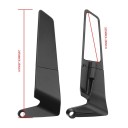 Oglinzi retrovizoare pentru motocicletă cu sticlă albastră sau albă, cu suport pivotant de 22 mm, design ascuns, lungime 235 mm 3