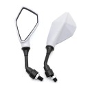 Oglinzi retrovizoare universale pentru motociclete, 2 buc., filet de 10 mm, construcție ABS, lățime 23 cm, unghi reglabil, potrivite pentru scutere și motociclete 6