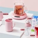 Ohrievač nápojov 11,2 x 11,2 x 2,4 cm Elektrická podložka s konštantnou teplotou USB 20 W Ohrev hrnčekov Pohárov Fliaš Udržanie teploty nápojov 6