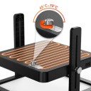 Ohřívací deska pro odchov kuřat s nastavitelnou výškou a sklonem 45-70°C 226 x 274 x 274 mm 220V černá pro líheň a kurník 5