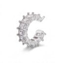 Ohrmanschette ohne Piercing 1 Stück Ear Cuff mit Zirkonia 16 mm C-förmige Manschette Funkelnde Clip-Ohrstecker für die Knorpel 4