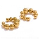 Ohrmanschetten ohne Piercing 2 Stück Kugelmanschetten für das Ohr 14 und 16 mm Edelstahl 316L Ear Cuff für die Knorpel für Frauen 1