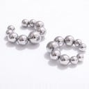Ohrmanschetten ohne Piercing 2 Stück Kugelmanschetten für das Ohr 14 und 16 mm Edelstahl 316L Ear Cuff für die Knorpel für Frauen 4