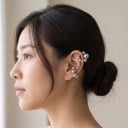 Ohrmanschetten ohne Piercing 2 Stück Kugelmanschetten für das Ohr 14 und 16 mm Edelstahl 316L Ear Cuff für die Knorpel für Frauen 5