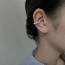 Ohrringe ohne Piercing 1 Stk Ear Cuff aus unregelmäßigen Sternen Kupfer Glänzende Clip-On Ohrstecker für die Knorpel 6