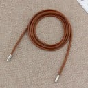 Okrągły skórzany pasek do sukienki wykonany ze skóry PU 150 x 0,5 cm Elegancki damski pasek do wiązania w talii Modny dodatek do sukienek 4