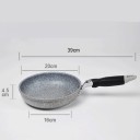 Okrúhla nepriľnavá panvica 20 cm s dvojitým dnom a bakelitovou rukoväťou pre všetky typy sporákov 2