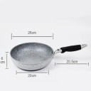Okrúhla nepriľnavá panvica 26 cm s dvojitým dnom a ergonomickou rukoväťou pre všetky sporáky 2