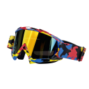 Okulary ochronne motocyklowe z przyciemnianymi szkłami 18 x 11 cm Okulary motocyklowe Przeciw wiatrowi i kurzowi Okulary motocyklowe Kaski Sprzęt motocyklowy 2
