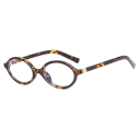 Okulary owalne plastikowe z filtrem światła niebieskiego Eleganckie okulary do pracy przy komputerze Ochrona oczu Zapobiegają zmęczeniu oczu 1