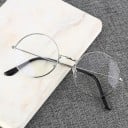 Okuliare proti modrému svetlu s kulatými sklami Retro štýl s tenkou kovovou obrubou Na prácu s počítačom a mobilom aj bežné nosenie 3