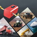 Olejové čerpadlo na přečerpávání paliva a oleje s vestavěnou baterií 4500 mAh a hadicemi 12 V 60 W tělo z ABS pro auta motorky a lodě 8