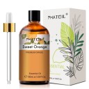 Óleo essencial 100 ml com conta-gotas de vidro Aromaterapia Óleo aromático para difusor Fragrância natural Relaxamento Uso doméstico Conta-gotas 30