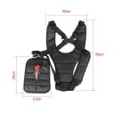 Olkapäätuki ruohonleikkaukseen säädettävät hihnat 55 x 32 cm lantiotuki 29 x 21 cm nylon musta ruohotrimmerille ja niittokoneelle 3