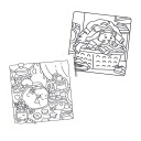 Omalovánci ai vieții feline cu motive drăguțe 20 × 20 cm carte de colorat cu modele ușoare multicolore pentru copii și adulți 4