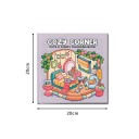 Omalovánky Cozy Corner roztomilé motivy 20 x 20 cm 24 jednostranných stránek kreslicí blok pro děti i dospělé na doma i cesty 2