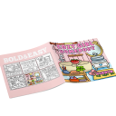 Omalovánky Cozy Girl Homebody 20 x 20 cm 24 jednostranných stran papírové ilustrace pro relaxační kreslení doma 2