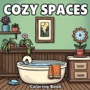Omalovánky Cozy Spaces 20 x 20 cm papírové ilustrace s motivy interiéru pro relaxační vybarvování a kreativní kreslení 1