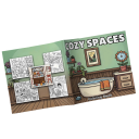 Omalovánky Cozy Spaces 20 x 20 cm papírové ilustrace s motivy interiéru pro relaxační vybarvování a kreativní kreslení 2