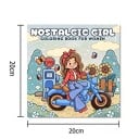 Omalovánky Cozy Spaces s roztomilými denními aktivitami 20 × 20 cm 24 stránek barevný motiv relaxační vybarvování 5