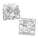 Omalovánky Cozy Spaces s roztomilými dennými aktivitami 20 × 20 cm 24 strán barevný motív relaxačné vyfarbovanie 2