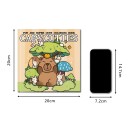 Omalovánky kapybara jednoduché kreslenie pre deti aj dospelých 24 strán 20 x 20 cm precvičenie motoriky upokojujúca kniha 3