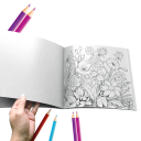 Omalovánky květiny pro relaxaci 20 × 20 cm 20 jednostranných stran vícebarevné ilustrace kniha pro děti i dospělé vybarvování 5