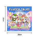 Omalovánky pro děti pohádkový motiv Fluffy Tales 20 x 20 cm jednoduché kreslení roztomilé ilustrace pro volný čas 3