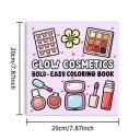 Omalovánky s motivem kosmetiky jednoduché vzory na vybarvení 20 x 20 cm papírové listy volnočasová aktivita pro děti i dospělé 3