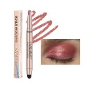 Ombre à paupières crémeuse scintillante Crayon à paupières crémeux avec applicateur Crayon ultra pigmenté Résistant à l'eau 7