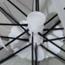 Ombrello per la testa per mani libere con fascia elastica Ombrello a cilindro pieghevole contro la pioggia Rivestimento multicolore Diametro 55 cm 5