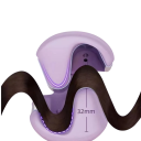 Ondulator de păr cu ondulații adânci de 32 mm, 4 temperaturi, 160-220°C, baghetă de coafat, încălzire rapidă, priză UE 2