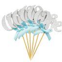 One Blue Cake Toppers 6 pcs 1