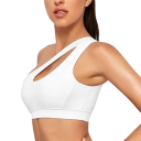 One Shoulder Sports Bra Sports Top for Exercise Sports Bra with Push Up Effect 3