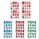 Ongles autocollants pour enfants Noël 120 pcs 2