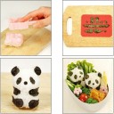Onigiri sushi-form formet som en panda 4
