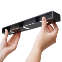 Öntapadós fali tartó borospoharakhoz műanyag perforálatlan fehér konyhai poháralátét 4