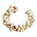 Oorbellen zonder piercen 1 stuk Ear cuff van onregelmatige sterretjes Koper Glanzende clip-on oorbel voor het kraakbeen 7