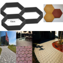 Opakovaně použitelná plastová forma na dlažbu 7 hexagonů 35 x 35 x 3,6 cm Vytváření betonových chodníků Zahradní dekorace 2