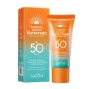 Opalovací krém na tvár SPF 50+ PA+++ ochranný faktor 50 g Vodoodolný a odolný proti potu Ochrana proti UVA aj UVB Solárna starostlivosť o pleť 1