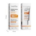 Opalovací krém SPF 90+ UVA a UVB ochrana 50 g s aloe a vitamínom E na tvár aj telo vodoodolný regeneračný krém blokátor slnečného žiarenia 2
