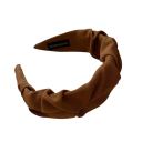 Opaska z materiałowym pokryciem 14 x 5 cm Uniwersalny rozmiar Materiałowa opaska do włosów Elegancki damski modny dodatek do włosów 7