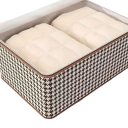 Opbevaringspose 36 l 52 x 19 x 33 cm Foldbar organizer med håndtag Vandafvisende tekstilboks til tøj tæpper legetøj opbevaringsplads til lejligheden 3